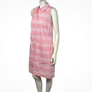 Tommy Hilfiger 100% Cotton Womens Plaid Sleeveless Shirt Dress Size 12 NWT